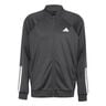 3 Stripes Knit Trainingsjack Heren-Zwart,Wit