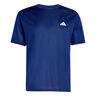 Basic T-shirt Heren-donkerblauw