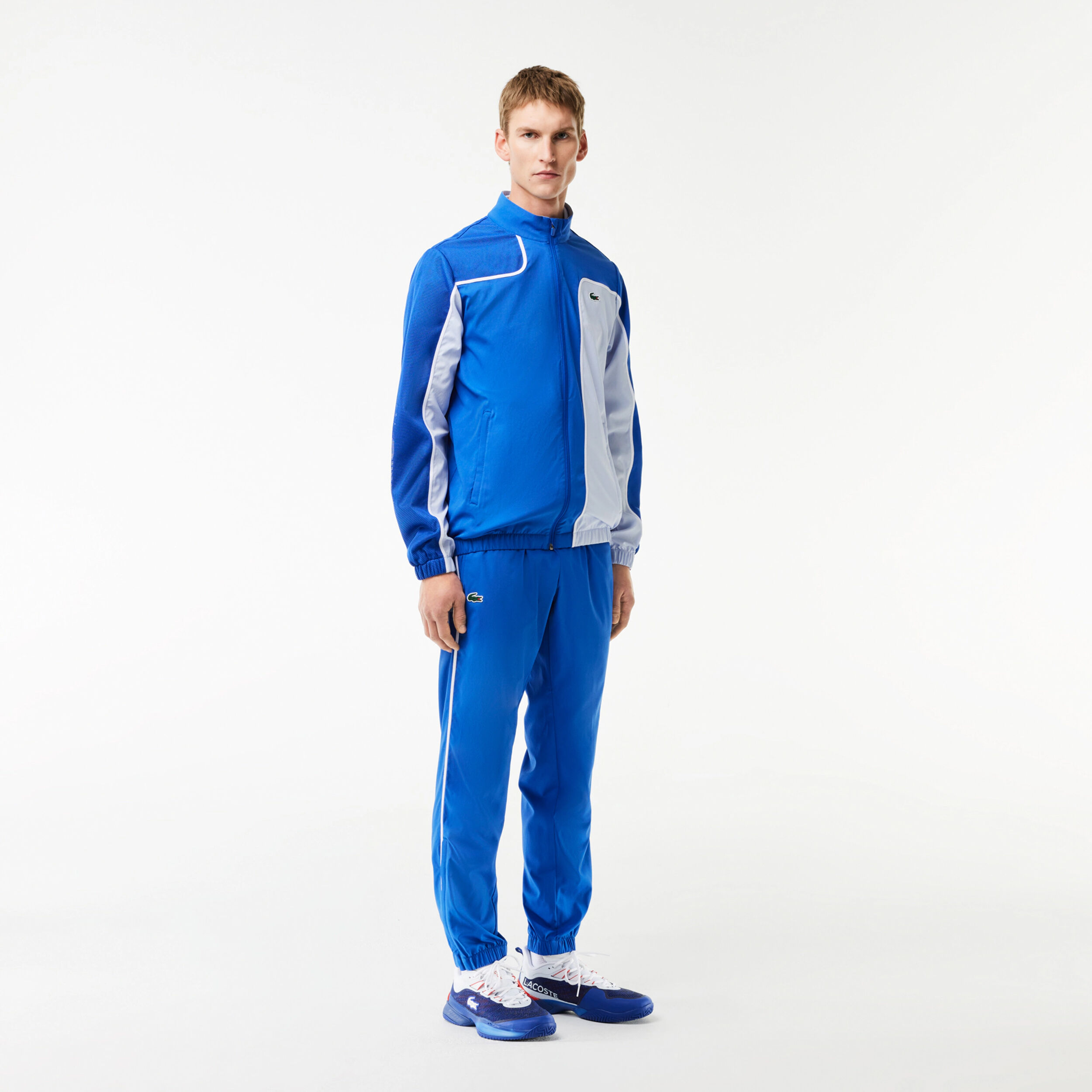 Lacoste trainingspak blauw best sale