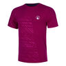 Receiver Embossed T-shirt Heren-berry, wit