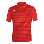 Mizuno Tenniskleding Mizuno Team Chiba Polo Heren-rood