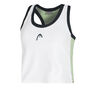 Play Crop Tanktop Dames-Wit,Donkerblauw