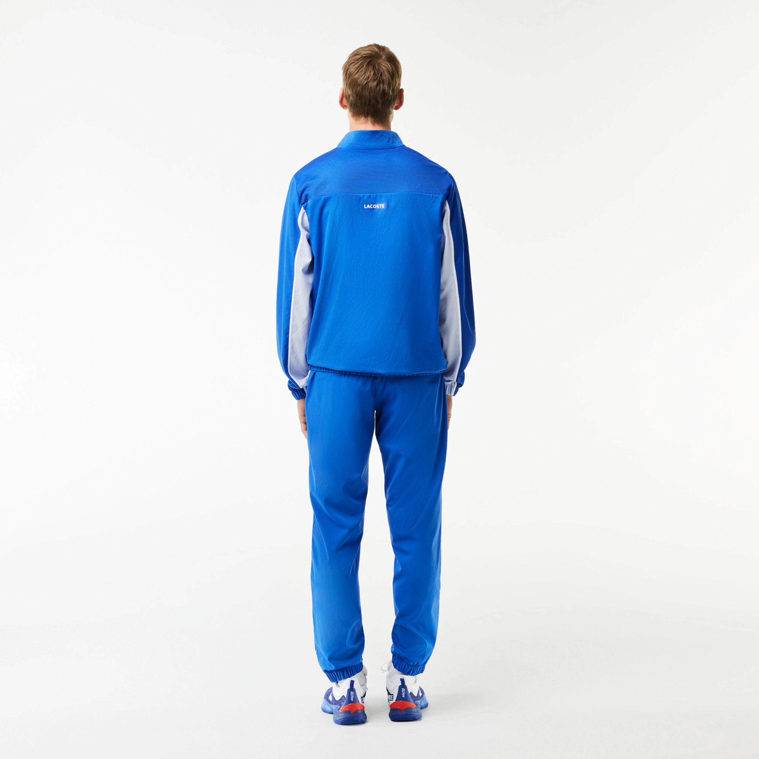 Buy Lacoste Tennis Overall Colourblock Trainingspak Heren Blauw Wit online Tennis Point NL