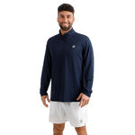 BIDI BADU Tenniskleding BIDI BADU Crew 2.0 Longsleeve Heren-donkerblauw