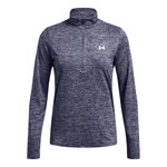 Under Armour Kleding Under Armour Tech Twist Warmup 1/2 Zip Longsleeve Dames-Blaugrau