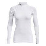 Under Armour Kleding Under Armour Coldgear Authentics Mockneck Longsleeve Dames-Wit