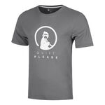Quiet Please Tenniskleding Quiet Please Trainings T-shirt Heren - grijs, wit