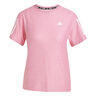  Own the Run Hardloopshirt Dames - pink, wit