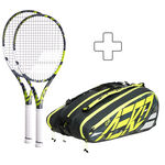 Babolat 2x Pure Aero Team plus Schlägertasche