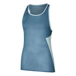 Mizuno Topje hardlopen Mizuno DryAeroFlow Graphic Hardloopshirt Dames-Blaugrau,Lichtblauw
