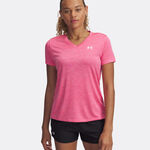 Under Armour Kleding Under Armour Tech Twist T-shirt Dames-Pink,Wit