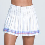 Lucky in Love Kleding Lucky in Love Breezy Love Smocked 14in Rok Dames-Wit,Veelkleurig