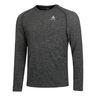 Crew Neck Essential Seamless Longsleeve Heren-Grijs