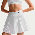 Nike Rok Nike Dri-Fit Victory High Rise Pleated Rok Dames-wit