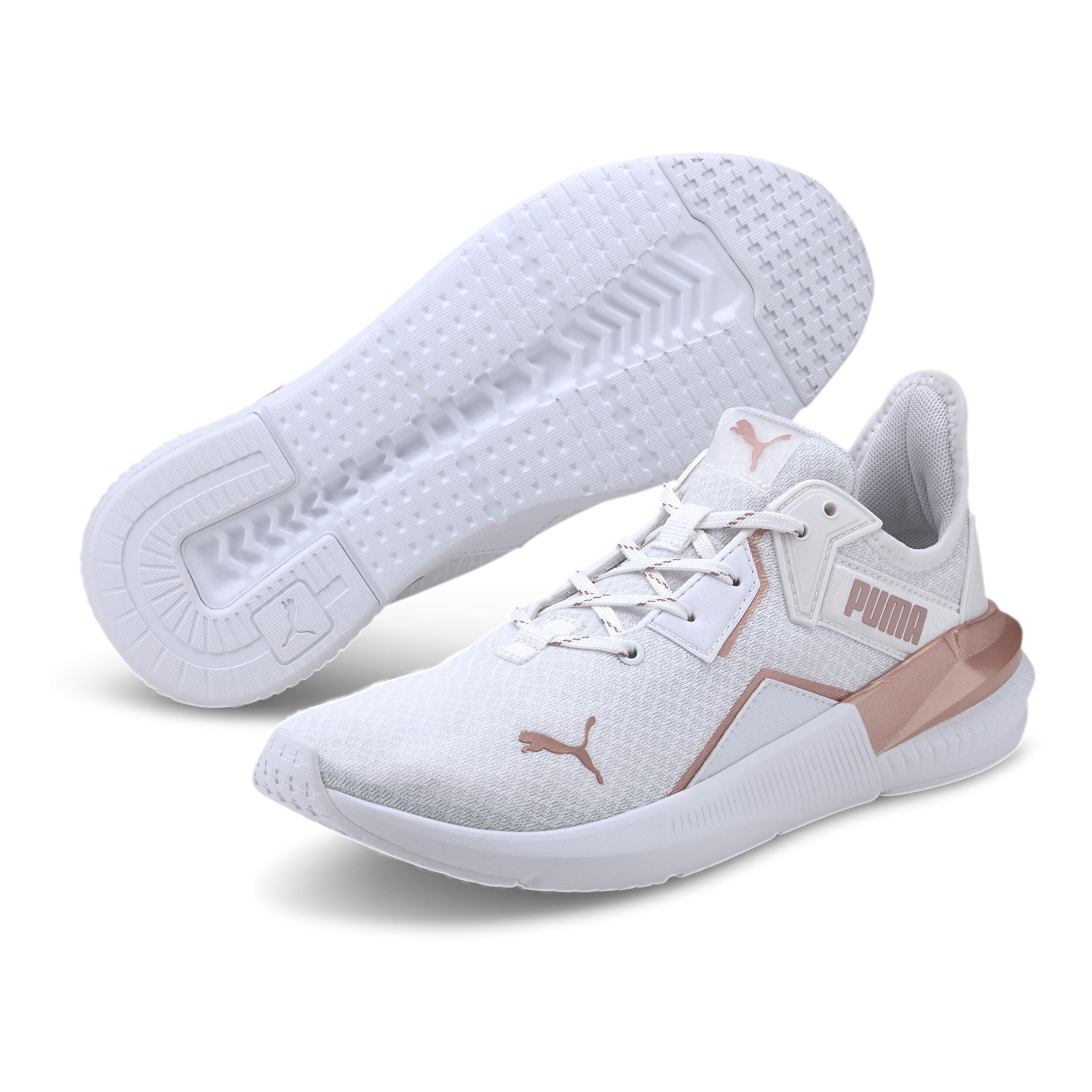 Buy Puma Platinum Metallic Vrijtijdsschoen Dames Wit Goud online Tennis Point NL