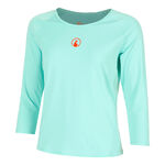 Quiet Please Kleding Quiet Please Wild Stripes Longsleeve Dames-Turkoois,Rood