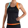 Race Tanktop Dames-Zwart,Oranje