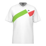 HEAD Kleding HEAD Topspin T-shirt Heren-Wit,Rood