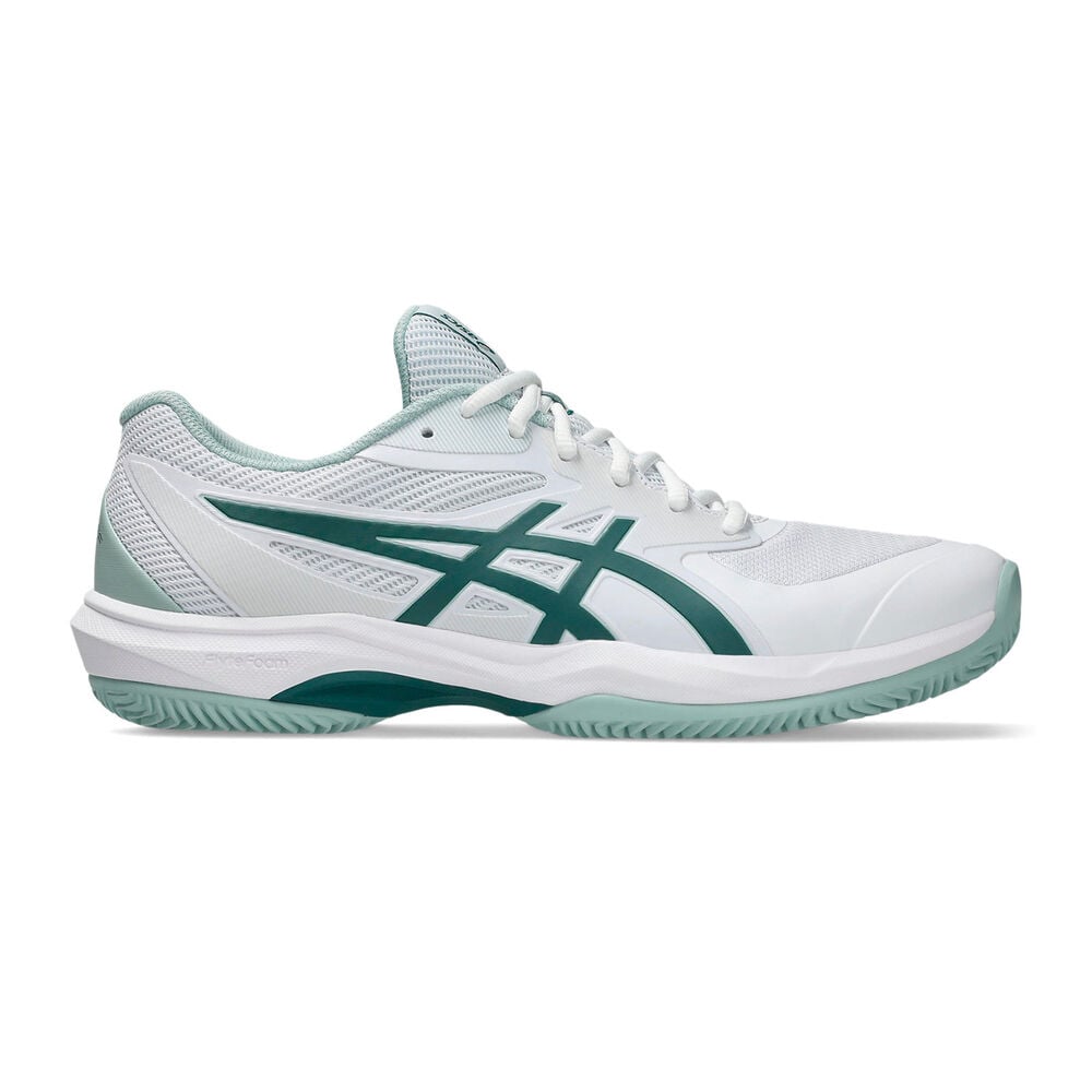 ASICS GAME FF/OC Tennisschoenen Heren-wit, petrolblauw