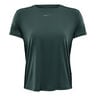 One Dri-Fit T-shirt Dames - groen, zwart