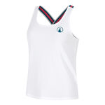 Quiet Please Tenniskleding Quiet Please Create Serve & Volley 2.0 Tanktop Dames-Wit,Veelkleurig