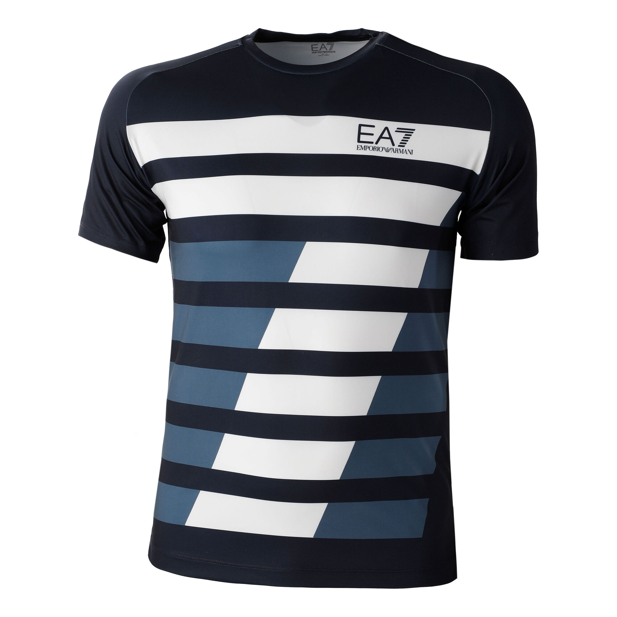 EA7 T-shirt - Donkerblauw, Wit online kopen | Tennis-Point