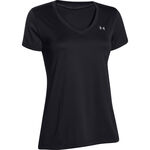 Under Armour Kleding Under Armour Tech Solid T-shirt Dames-Zwart,Zilver