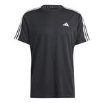 adidas Kleding adidas Essentials Train 3-Stripes Training T-shirt Heren-Zwart,Wit