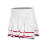 Lucky in Love Kleding Lucky in Love Can't Find Me Love Long Hide Out Smocked Rok Dames - wit, rood