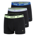 Nike Boxershort Nike Essential Cotton Stretch Trunk Boxershort - Verpakking 3 stuks Heren-zwart, turkoois