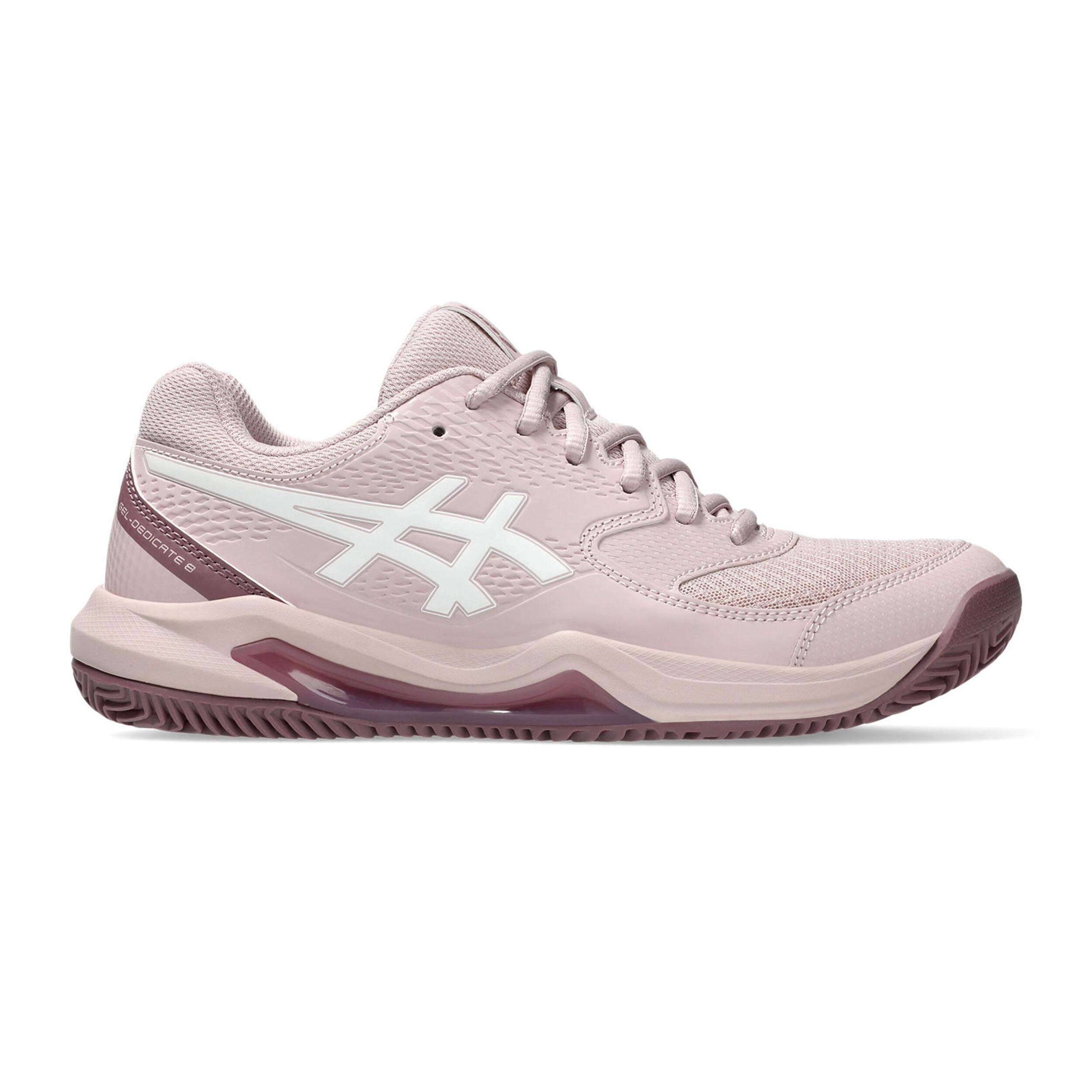 Buy ASICS Gel Dedicate 8 Clay Gravelschoen Dames Oud Roze Mauve online Tennis Point NL
