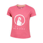 Quiet Please Kleding Quiet Please Baseline Logo T-shirt Meisjes-Pink