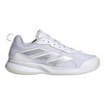 adidas Tennisschoenen adidas Avaflash Allcourt Schoen Dames-Wit,Zilver