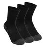 Performance Tech Crew Sportsokken Verpakking 3 Stuks-Zwart