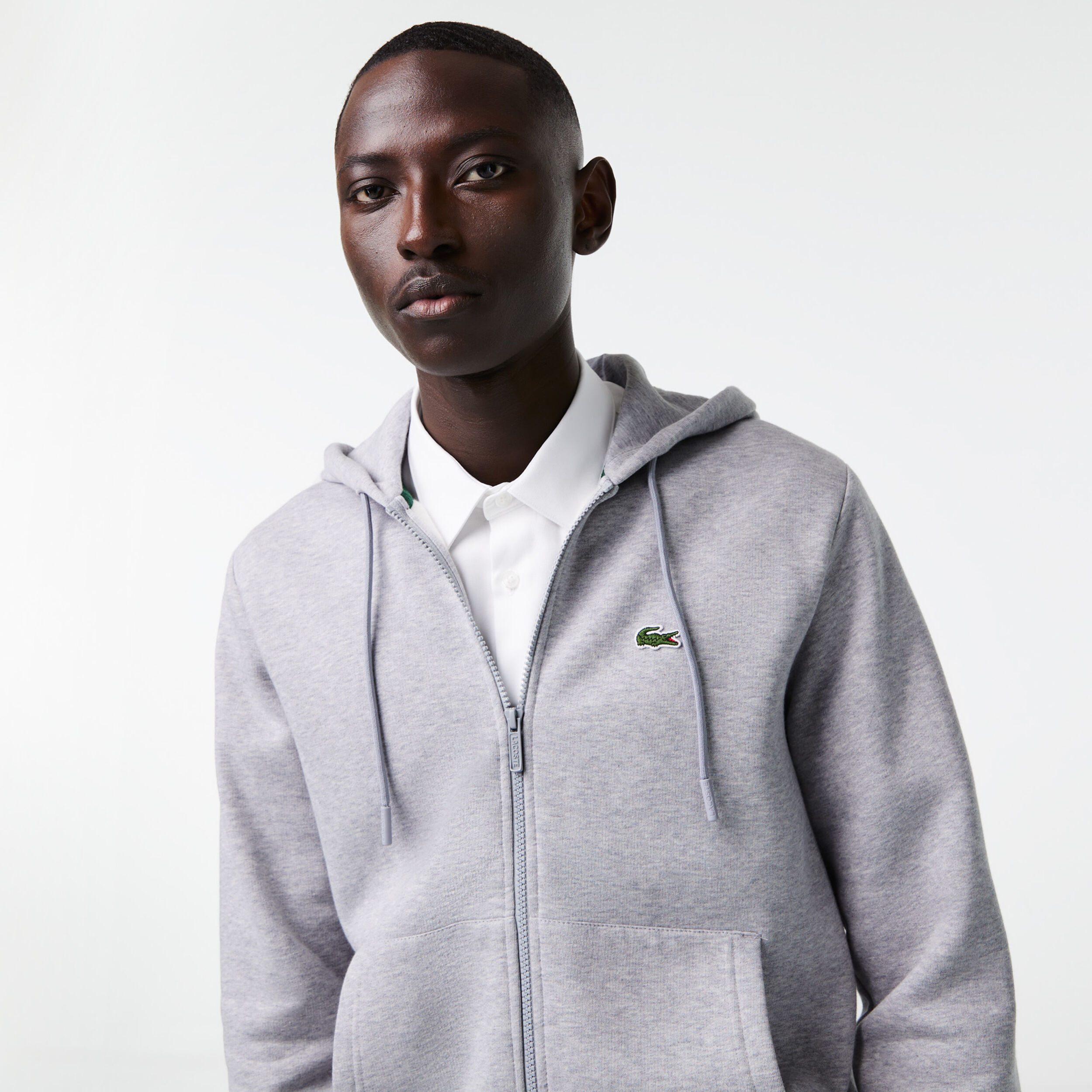 Buy Lacoste Core Solid Trainingspak Heren Lichtgrijs online Tennis Point NL