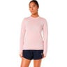 Road Seamless Hardloopshirt Dames-roze, rood