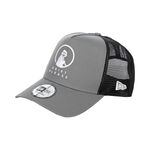 Quiet Please Kleding Quiet Please New Era Trucker Cap Unisex-donkergrijs, wit