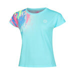 BIDI BADU Kleding BIDI BADU Melbourne 2024 Junior Capsleeve T-shirt Meisjes - turkoois, veelkleurig