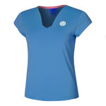 BIDI BADU Kleding BIDI BADU Spike V-Neck T-shirt Dames-Blauw