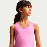 Nike Tenniskleding Nike Dri-FIT One Tanktop Kinderen-mauve, wit