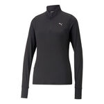 Puma Puma Run Favorite 1/4 Zip Topje Hardlopen Dames-Zwart