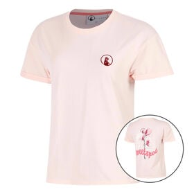 Afbeelding van Endlessly Flower T-shirt Dames-Roze,Veelkleurig