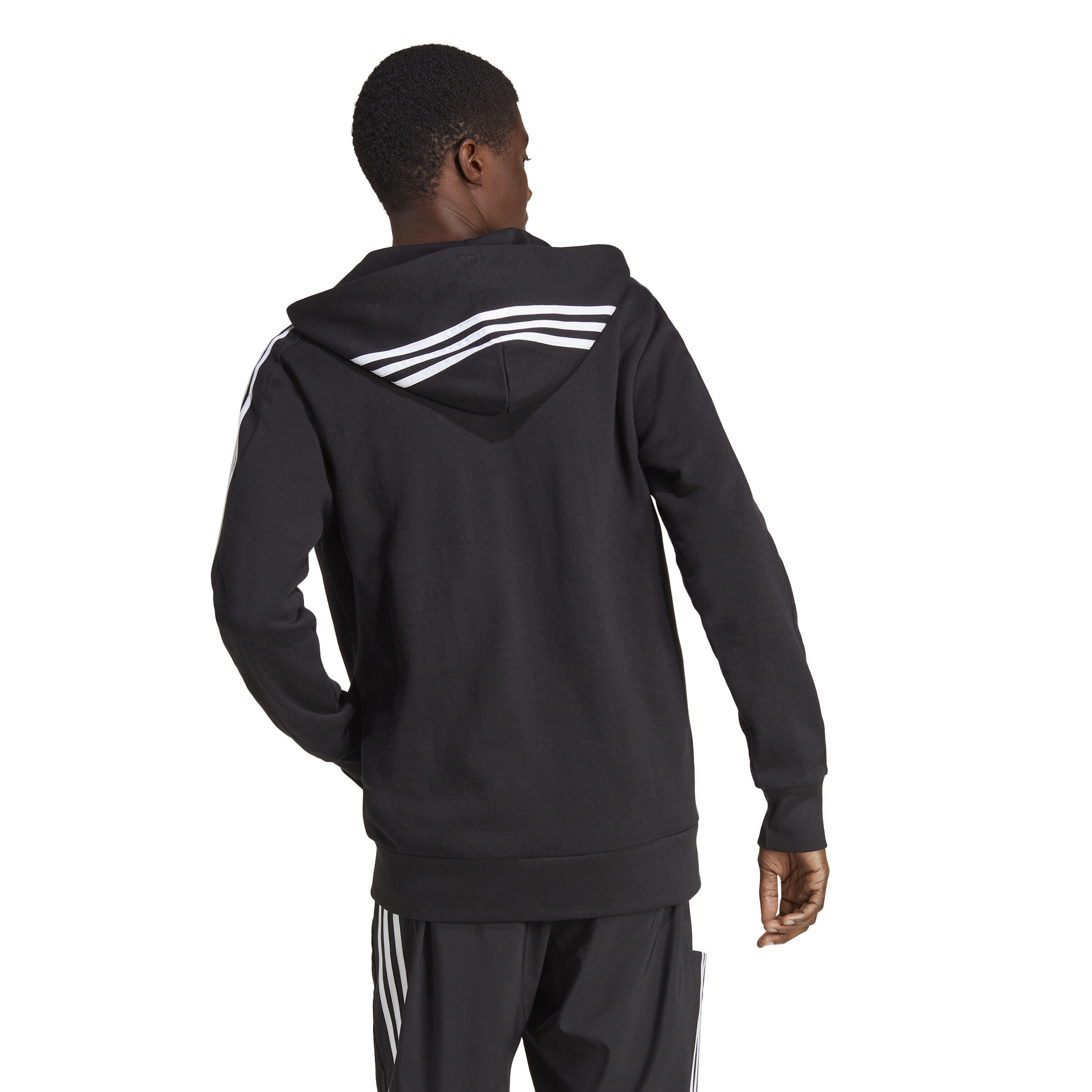 Buy adidas Essentials French Terry 3 Stripes Full Zip Sportjas Heren Zwart Wit online Tennis Point NL