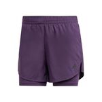 adidas Kleding adidas MIN 2in1 Shorts Dames-paars