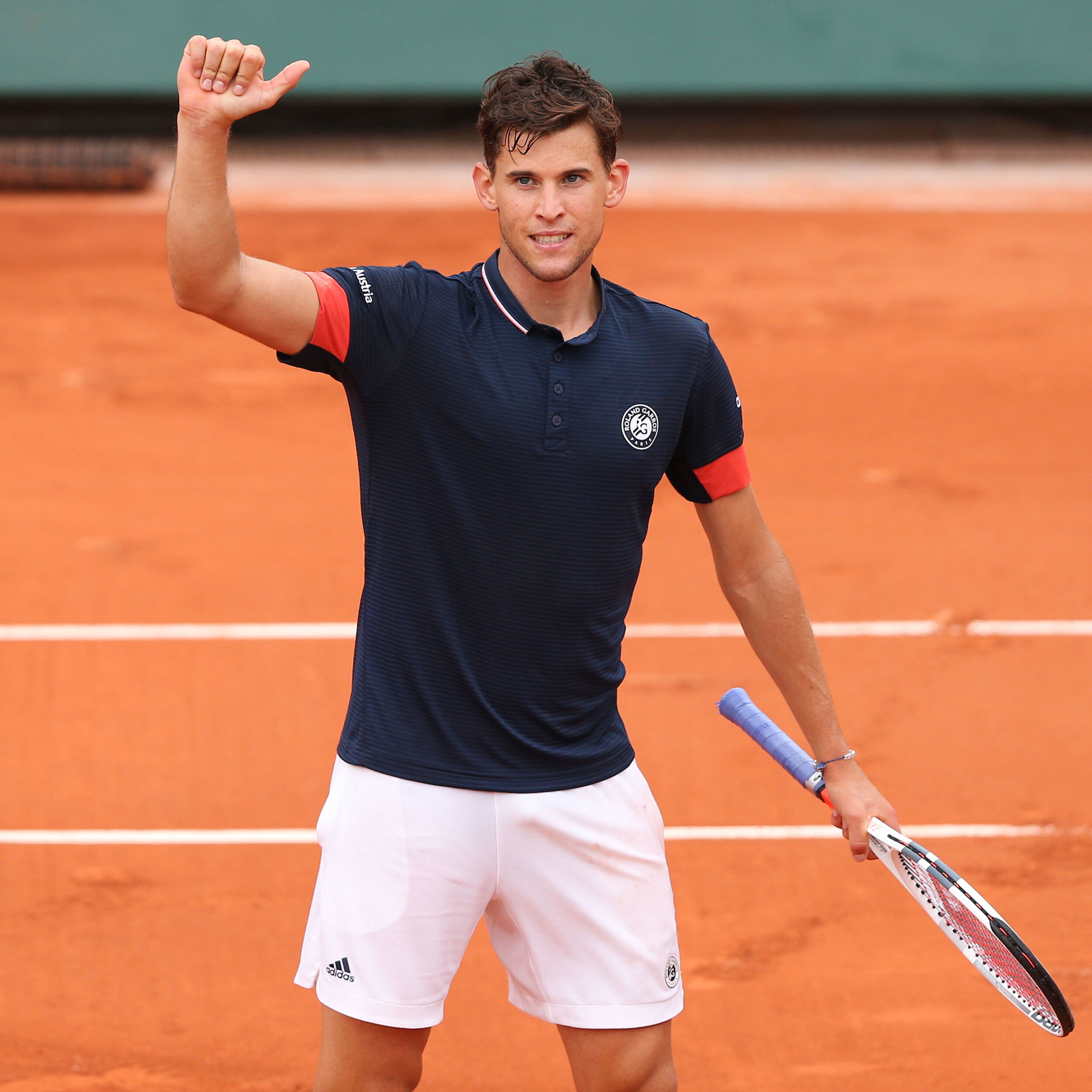 Roland Garros Climachill Polo Heren Donkerblauw Rood