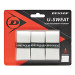 Dunlop Overgrips Dunlop U-Sweat Verpakking 3 Stuks-Wit