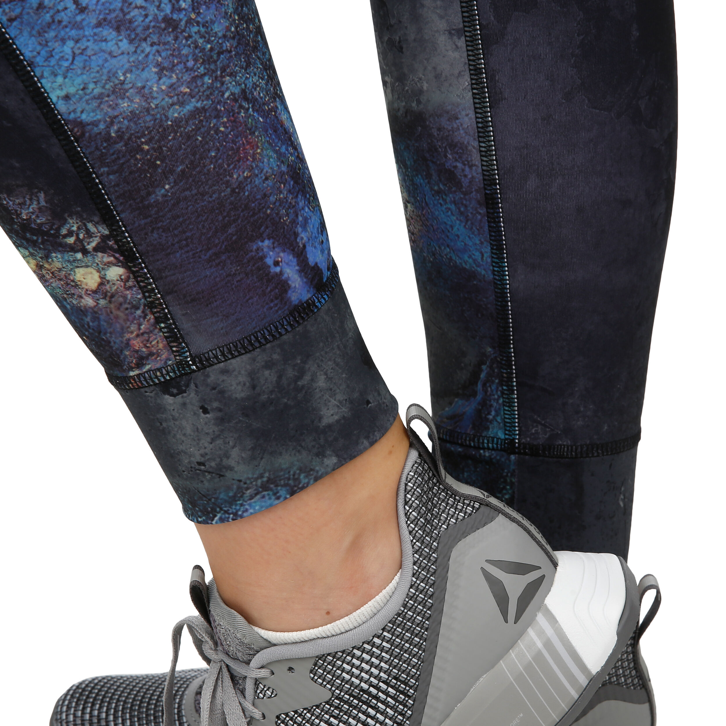 Lux Bold Oil Slick Tight Dames Zwart Blauw