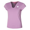 Spike V-Neck T-shirt Dames-Paars