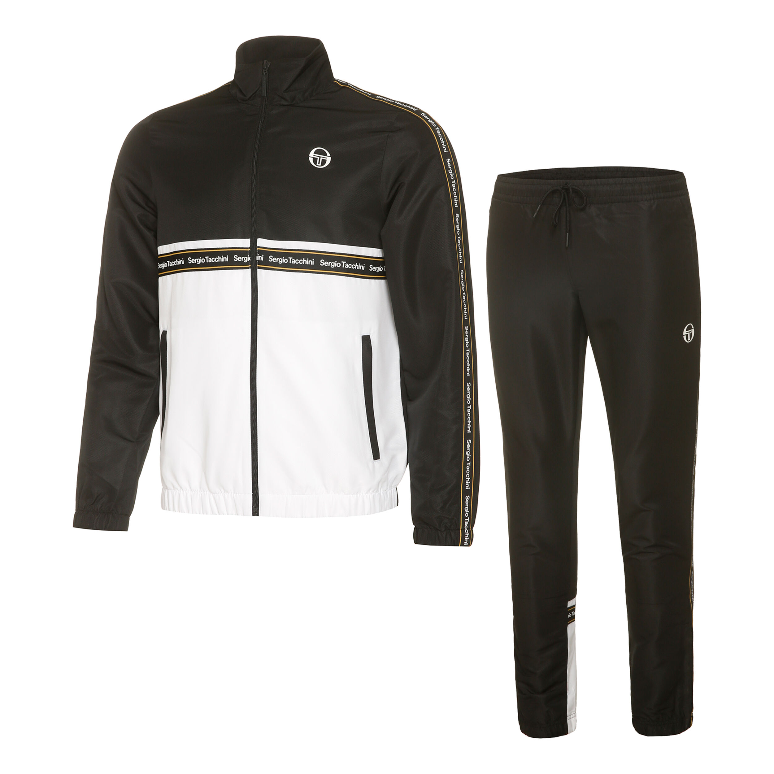 Buy Sergio Tacchini Meridiano Trainingspak Heren Zwart Wit online Tennis Point NL