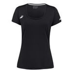 Babolat Kleding Babolat Play Cap Sleeve T-shirt Dames-Zwart